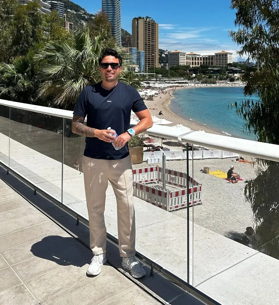 Markus on a promenade by the sea